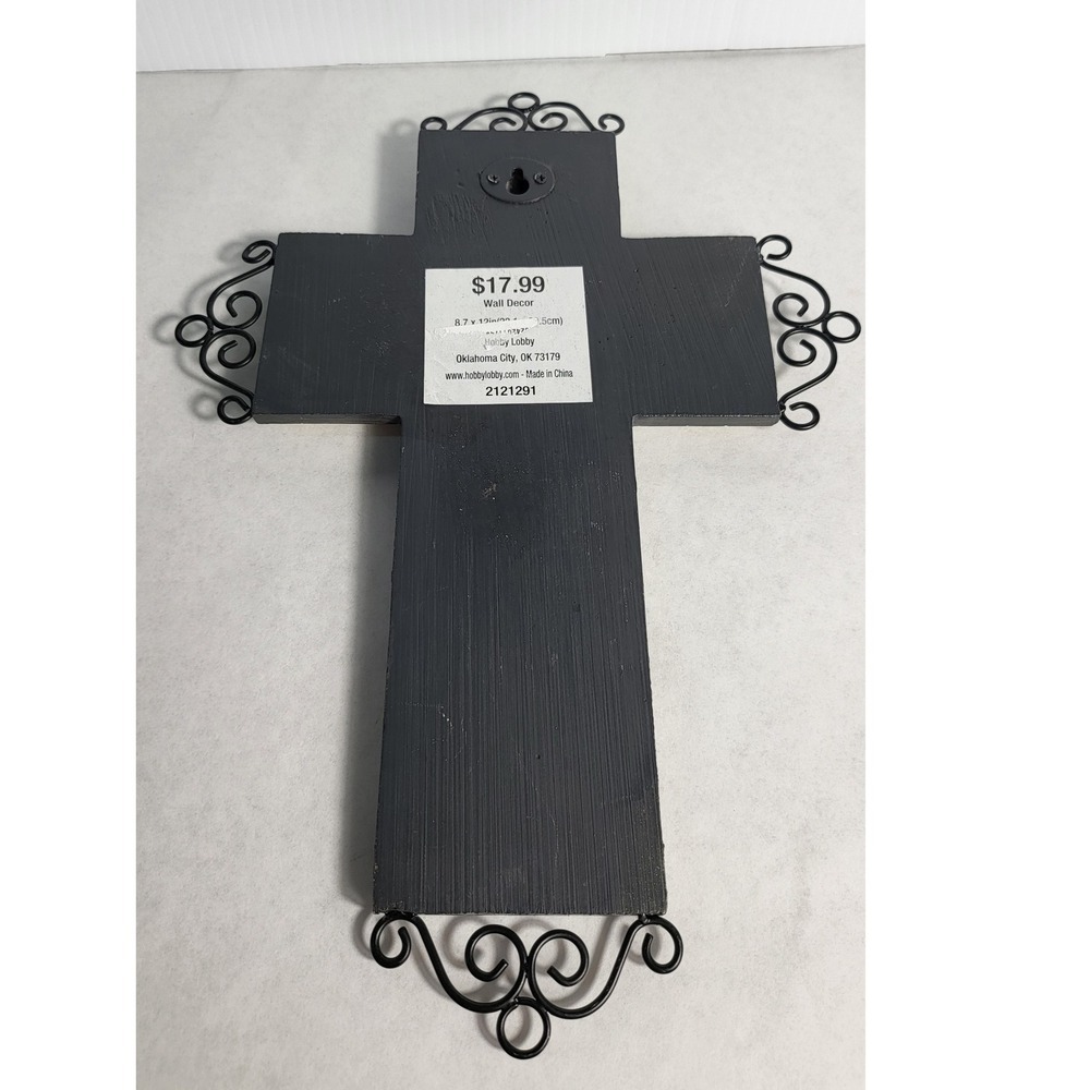 Faith Cross Wall Decor‎ Inspirational Religious Home Accent Scripture Art - Picture 5 of 5